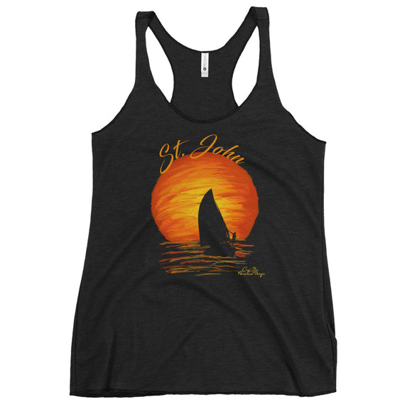 Women's Sunset Sail Racerback Tank