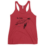 Racerback Tank Sea Turtle Art